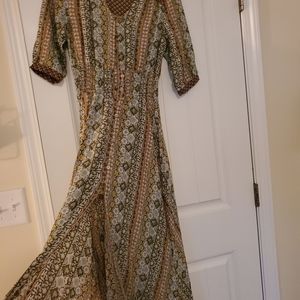 Earthbound Trading Co. Bohemian Style Maxi Dress